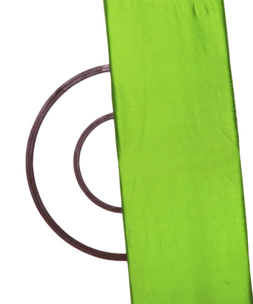 Parrot Green Colour Plain Satin Fabric